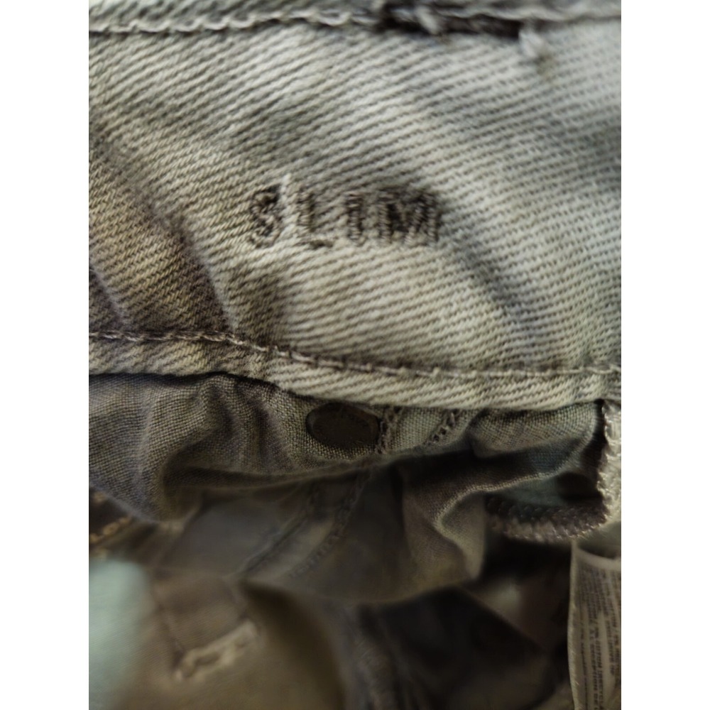AMERICAN EAGLE Men's 29x32 AIRFLEX+ Distressed Slim Haze Gray Jeans (29x28.5) - Picture 15 of 16